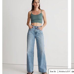 NWT Madewell Superwide-Leg Jeans in Varian Wash - 27